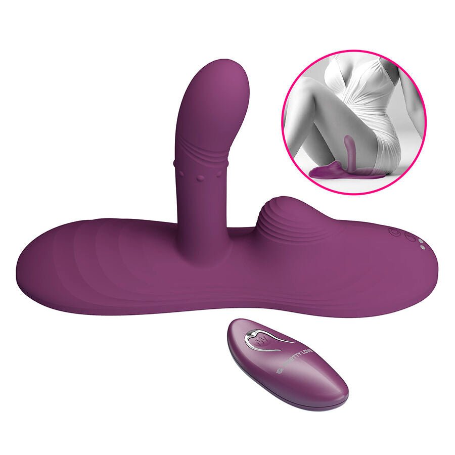 PRETTY LOVE - LUKA SIT-DOWN VIBRADOR CON EFECTO CALOR Y CONTROL REMOTO - OMerotics