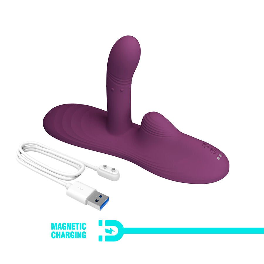 PRETTY LOVE - LUKA SIT-DOWN VIBRADOR CON EFECTO CALOR Y CONTROL REMOTO - OMerotics