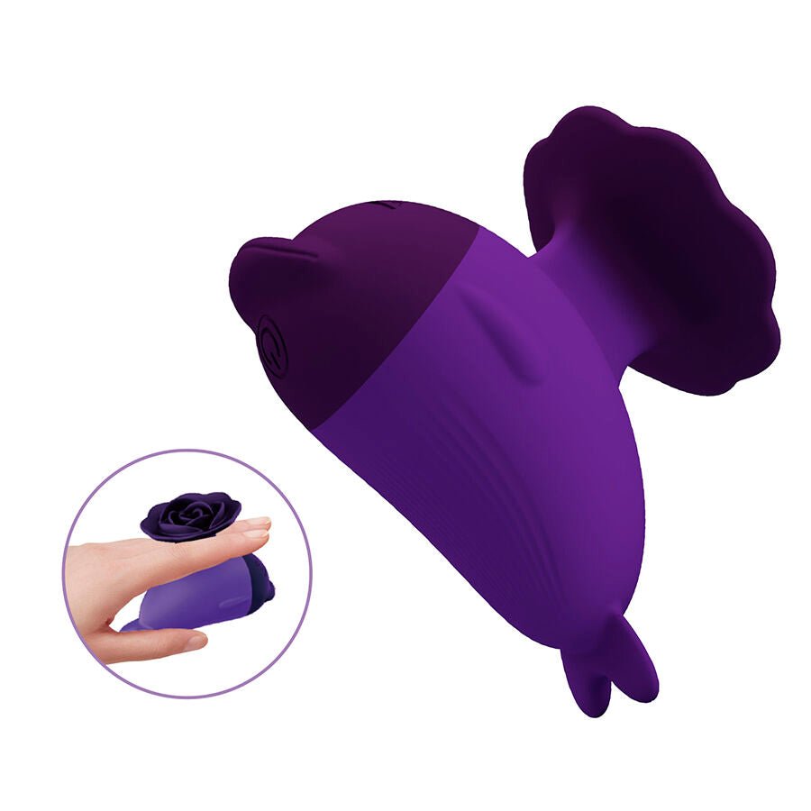 PRETTY LOVE - DOLPHIN MINI VIBRADOR CON SUJECIÓN - OMerotics