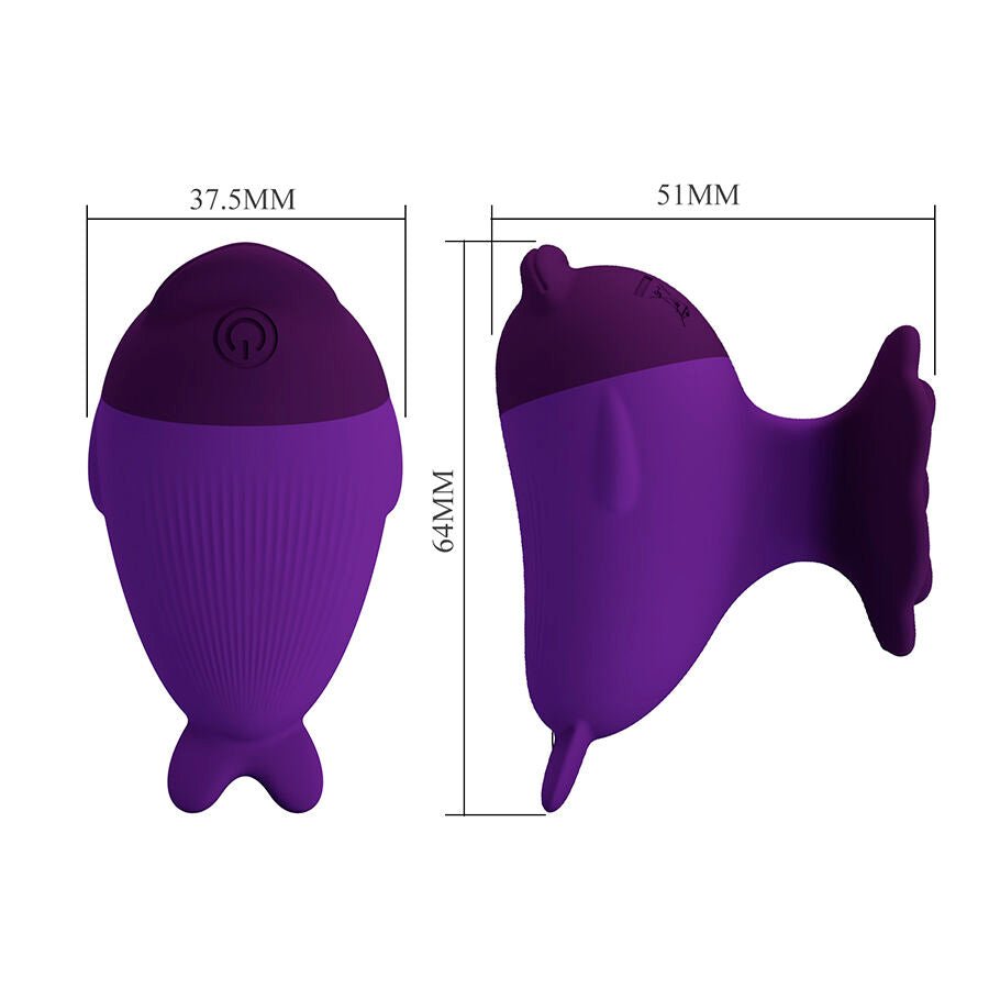 PRETTY LOVE - DOLPHIN MINI VIBRADOR CON SUJECIÓN - OMerotics