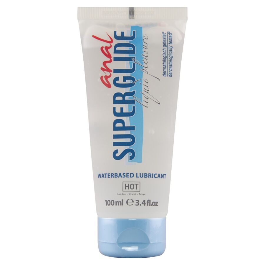 HOT - ANAL SUPERGLIDE LIQUID PLEASURE LUBRICANTE ANAL BASE AGUA 100 ML - OMerotics