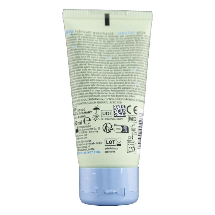 HOT - BIO LUBRICANT LUBRICANTE BIO BASE AGUA SENSIBLE 50 ML - OMerotics