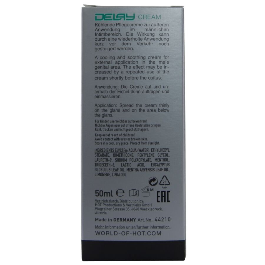 HOT - CREMA RETARDANTE 50 ML - OMerotics