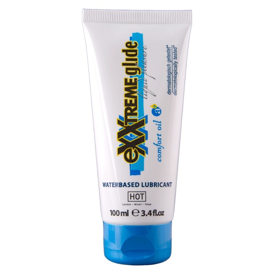 HOT - EXXTREME GLIDE LUBRICANTE BASE AGUA + ACEITE CONFORT A+ 100 ML - OMerotics
