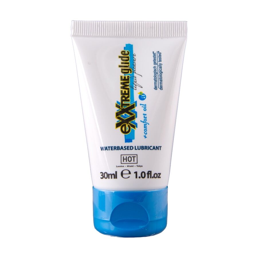 HOT - EXXTREME GLIDE LUBRICANTE BASE AGUA + ACEITE CONFORT A+ 30 ML - OMerotics