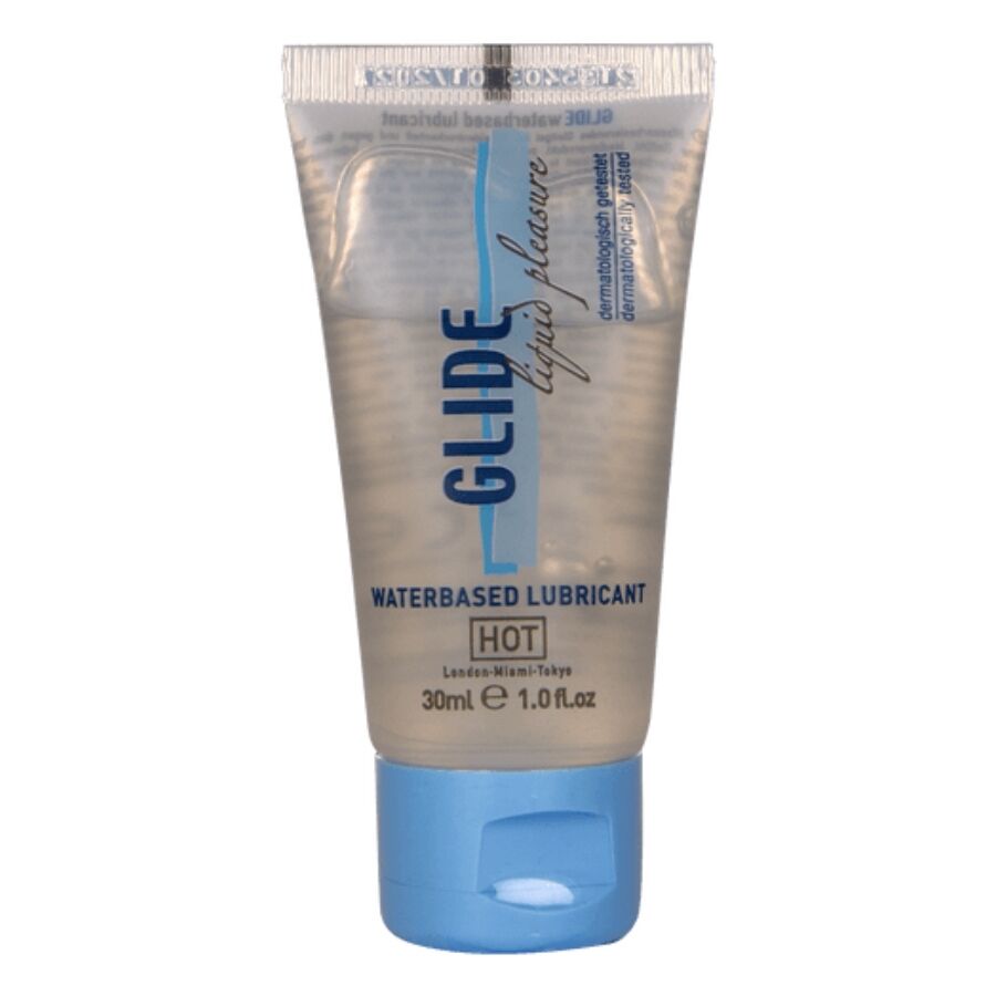 HOT - GLIDE LIQUID PLEASURE LUBRICANTE BASE AGUA 30 ML - OMerotics