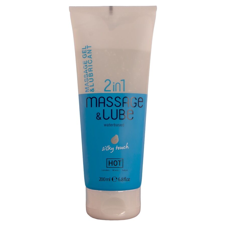 HOT - MASSAGE & GLIDE GEL 2 EN 1 TACTO SEDOSO 200 ML - OMerotics