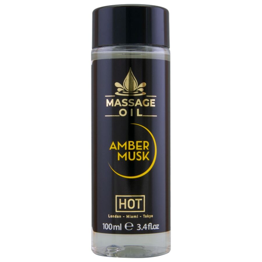 HOT - ACEITE DE MASAJE AMBER & MUSK 100 ML - OMerotics