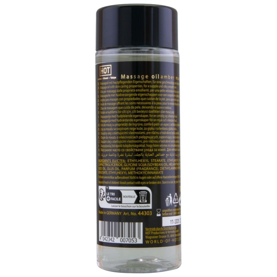 HOT - ACEITE DE MASAJE AMBER & MUSK 100 ML - OMerotics