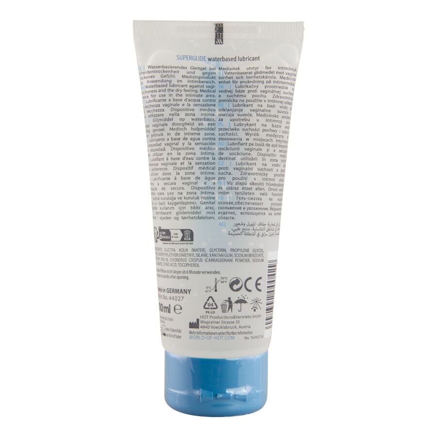 HOT - SUPERGLIDE LIQUID PLEASURE LUBRICANTE BASE AGUA 100 ML - OMerotics