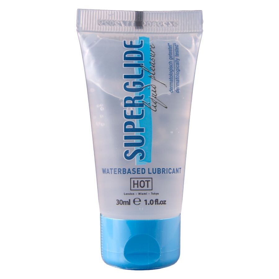 HOT - SUPERGLIDE LIQUID PLEASURE LUBRICANTE BASE AGUA 30 ML - OMerotics