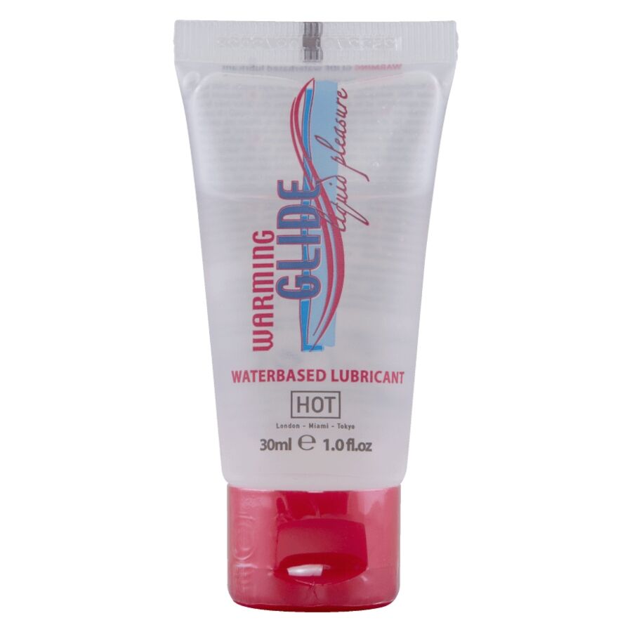 HOT - WARMING GLIDE LIQUID PLEASURE LUBRICANTE BASE AGUA EFECTO CALOR 30 ML - OMerotics