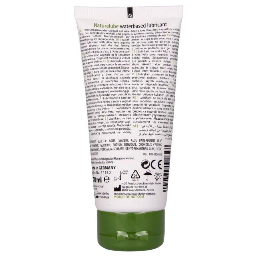 HOT - NATURE LUBE LUBRICANTE BASE AGUA ALOE VERA 100 ML - OMerotics