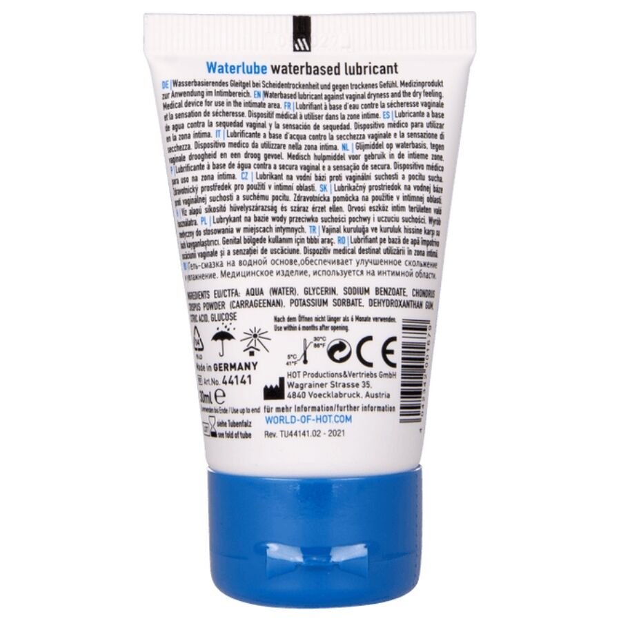 HOT - WATER LUBE LUBRICANTE BASE AGUA AGUA DE MANANTIAL 30 ML - OMerotics