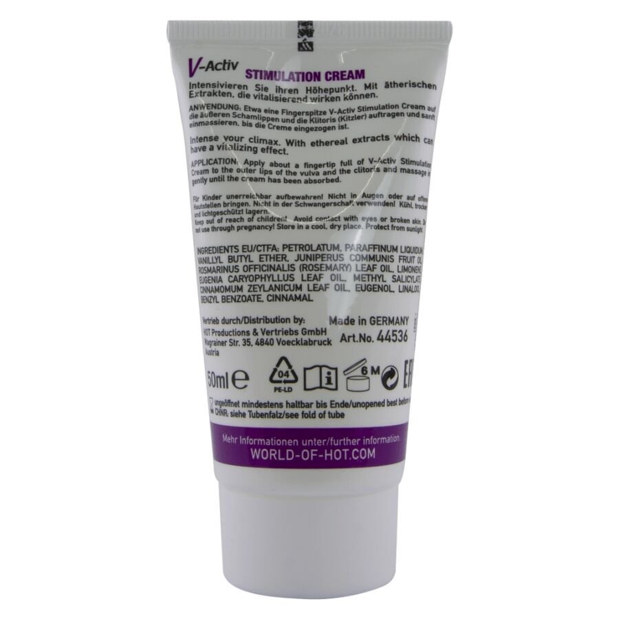 HOT - V-ACTIV CREMA ESTIMULANTE PARA MUJER 50 ML - OMerotics