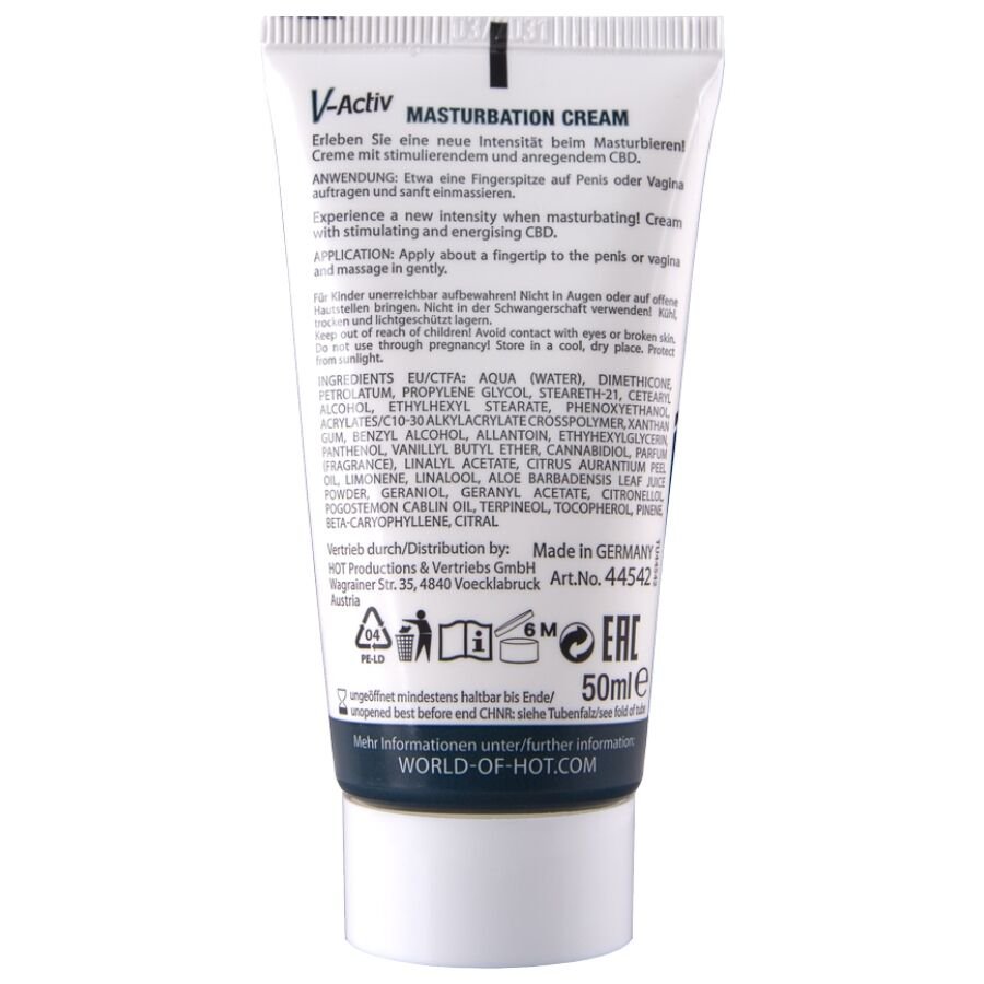 HOT - CREMA DE MASTURBACIÓN CON CBD - UNISEX 100 ML - OMerotics