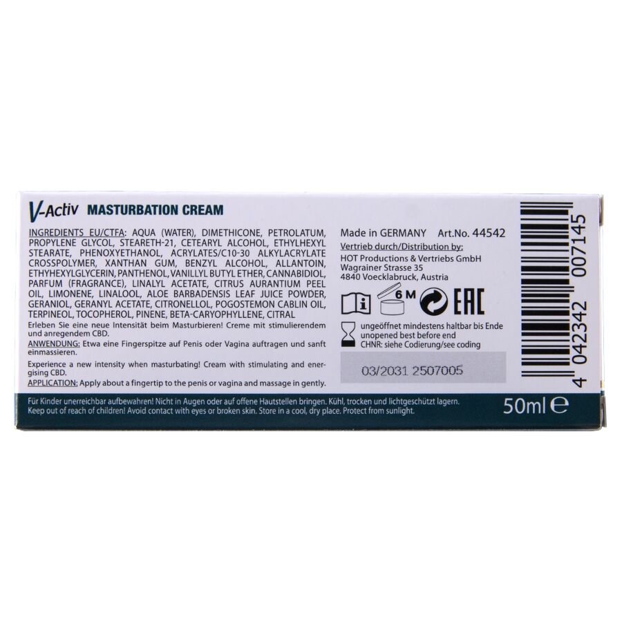 HOT - CREMA DE MASTURBACIÓN CON CBD - UNISEX 100 ML - OMerotics