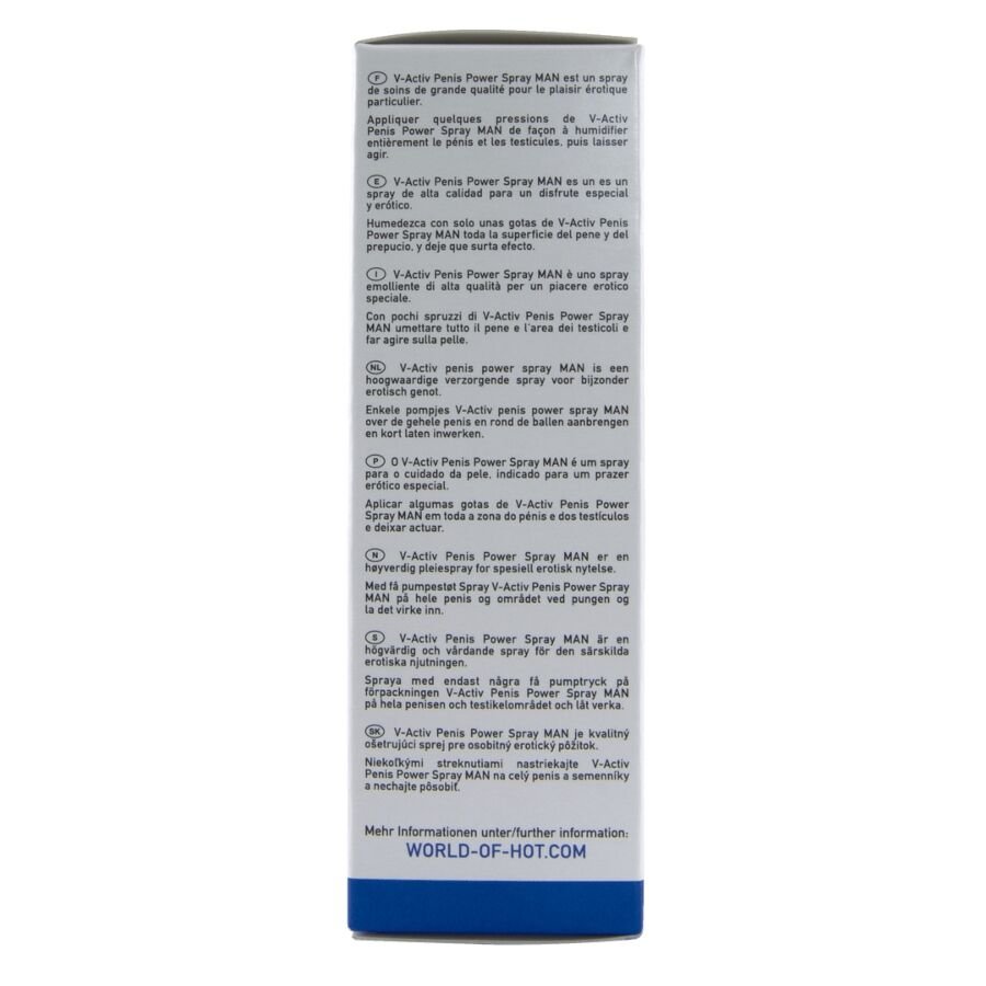 HOT - V-ACTIV PENIS POWER SPRAY PARA HOMBRE 50 ML - OMerotics