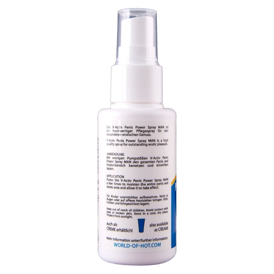 HOT - V-ACTIV PENIS POWER SPRAY PARA HOMBRE 50 ML - OMerotics