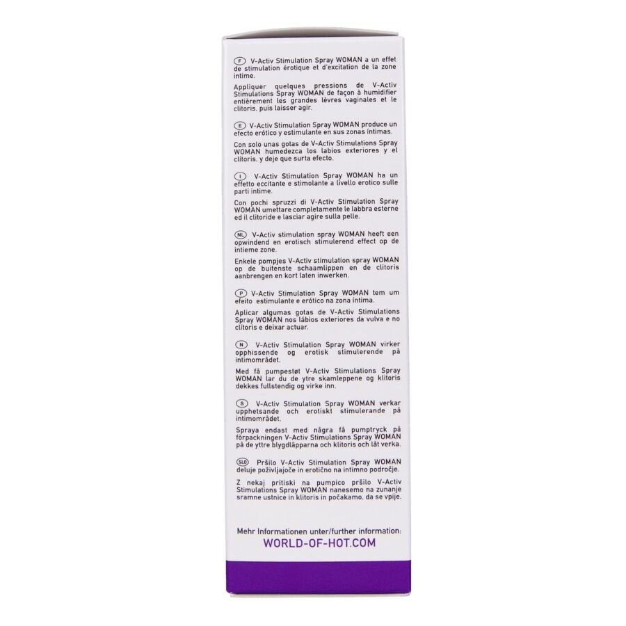 HOT - V-ACTIV SPRAY ESTIMULANTE PARA MUJER 50 ML - OMerotics