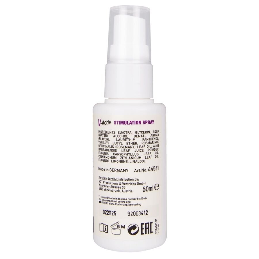HOT - V-ACTIV SPRAY ESTIMULANTE PARA MUJER 50 ML - OMerotics