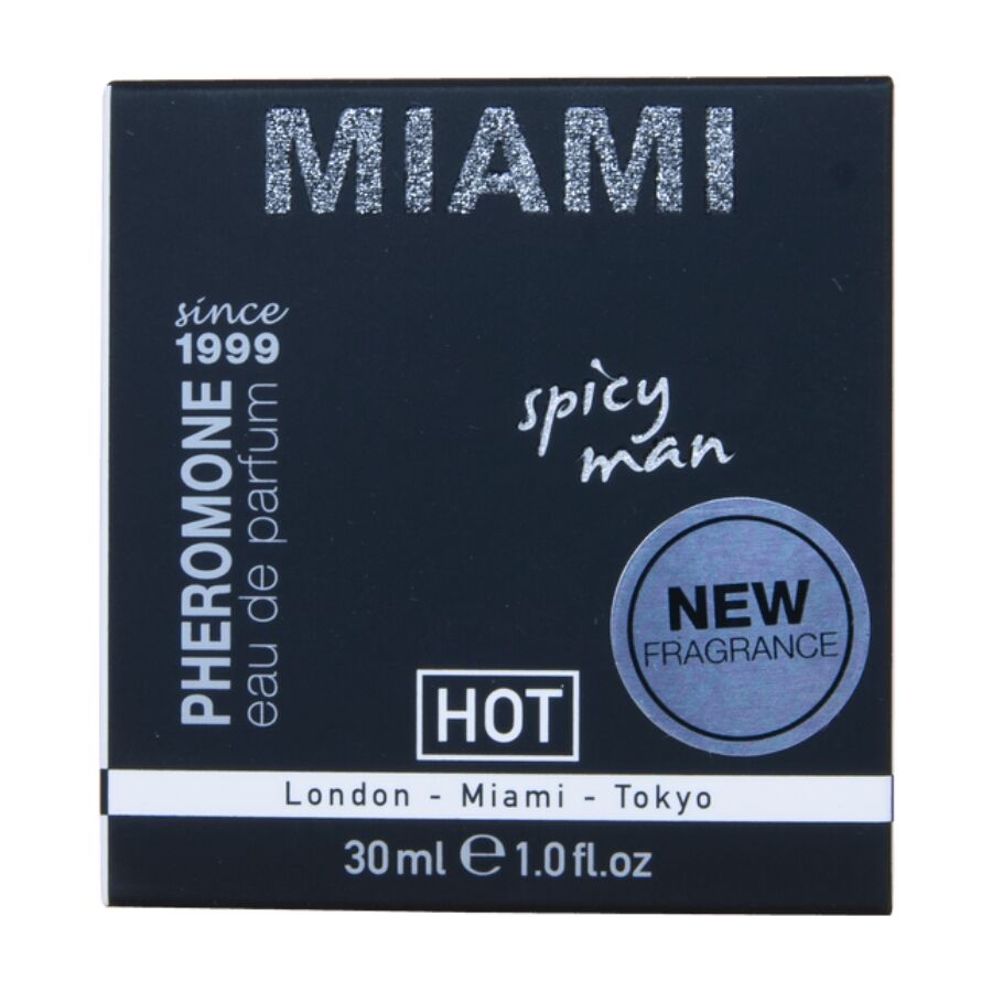 HOT - PERFUME CON FEROMONAS MIAMI SPICY HOMBRE 30 ML - OMerotics