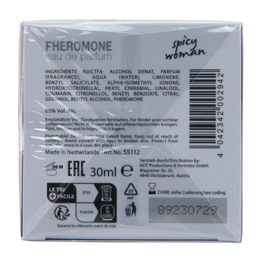 HOT - PERFUME CON FEROMONAS MIAMI SPICY MUJER 30 ML - OMerotics