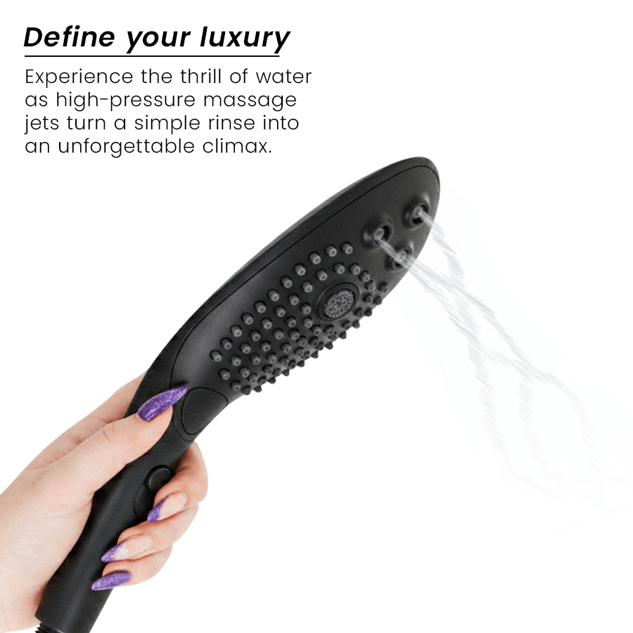 WOMANIZER - WAVE CABEZAL DE DUCHA ESTIMULADOR DE CLITORÍS NEGRO - OMerotics