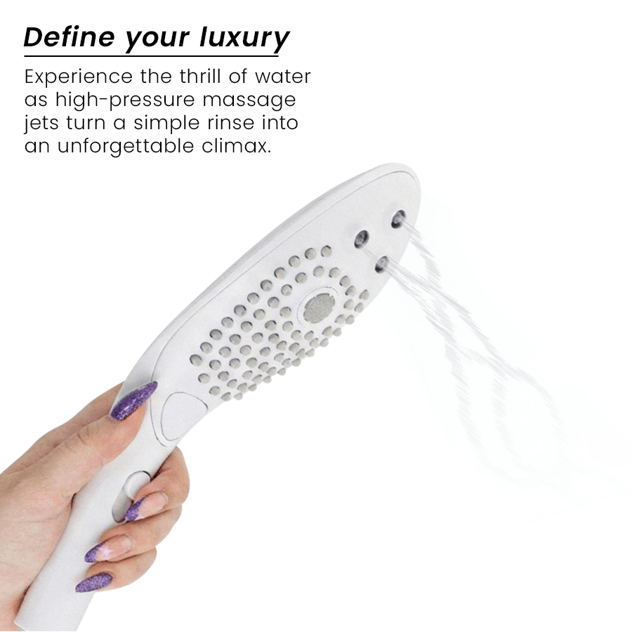 WOMANIZER - WAVE CABEZAL DE DUCHA ESTIMULADOR DE CLITORÍS BLANCO - OMerotics