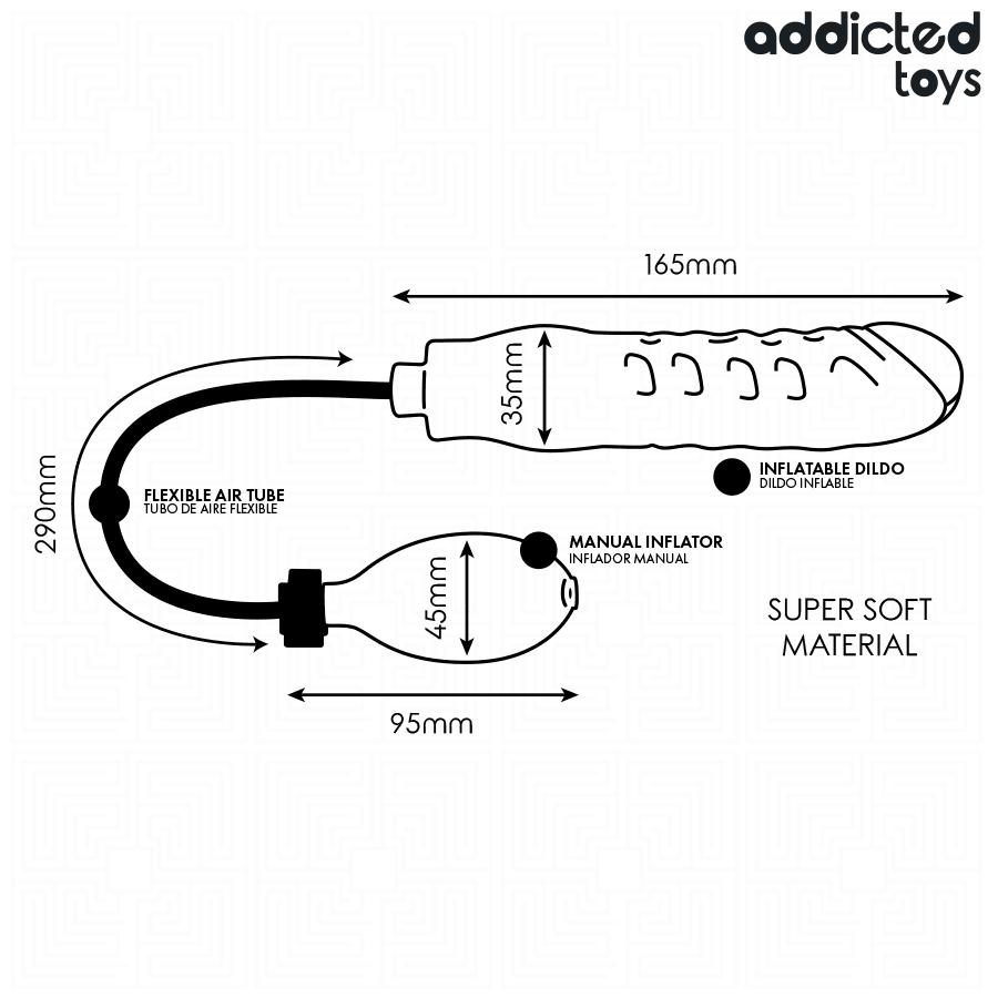 ADDICTED TOYS - DILDO INFLABLE MODELO 3 - OMerotics