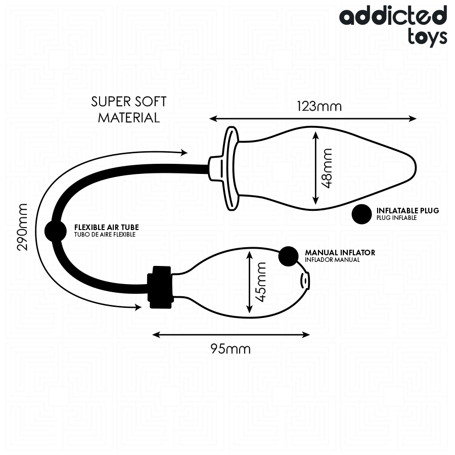 ADDICTED TOYS - PLUG ANAL INFLABLE MODELO 2 - OMerotics