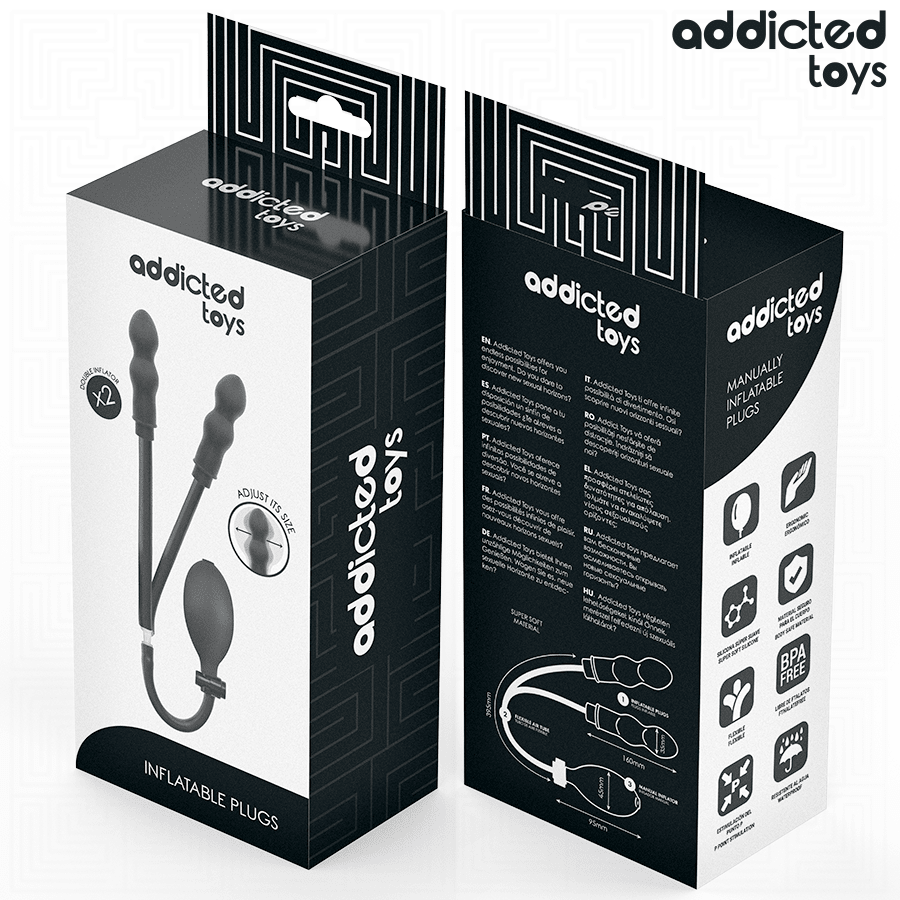 ADDICTED TOYS - PLUG ANAL DOBLE INFLABLE MODELO 1 - OMerotics