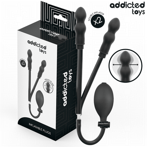 ADDICTED TOYS - PLUG ANAL DOBLE INFLABLE MODELO 1 - OMerotics