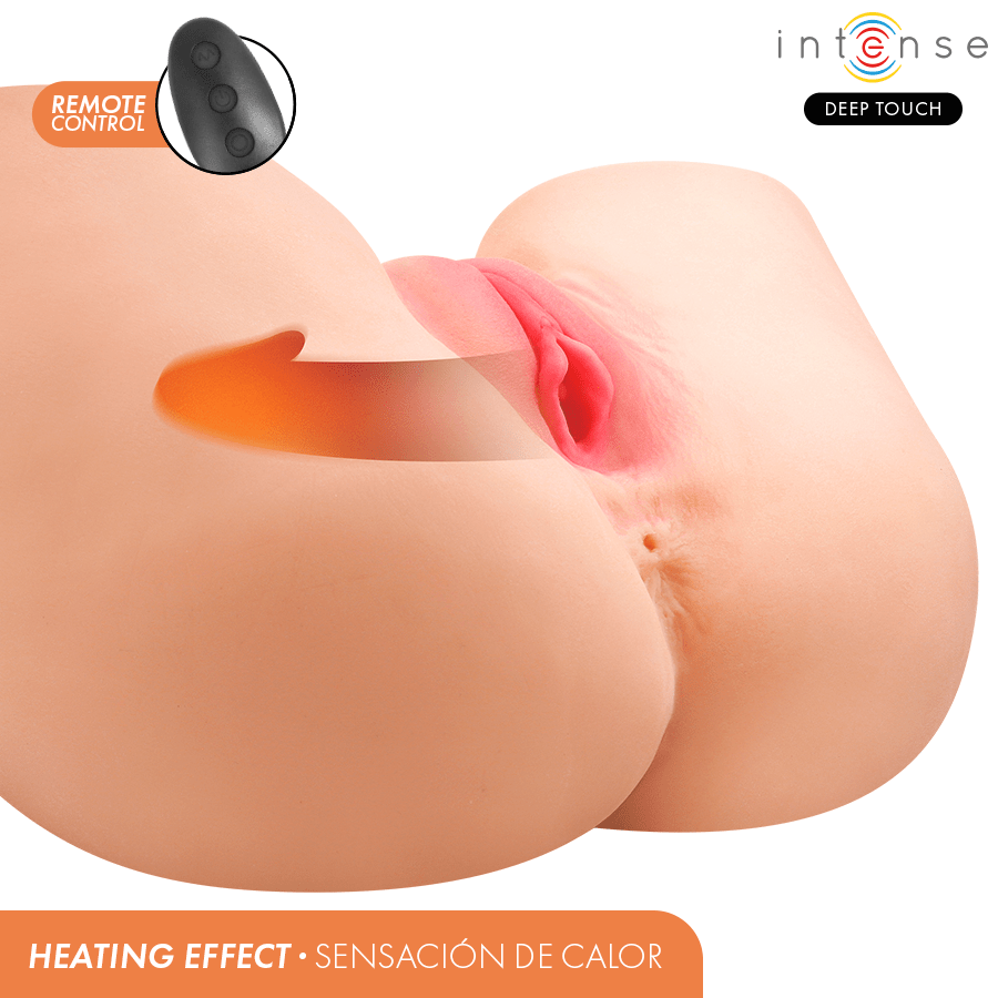 INTENSE DEEP TOUCH - JULIA MASTURBADOR VAGINA CON EFECTO SUCCIÓN, CALOR, VIBRACIÓN Y VOZ CON CONTROL REMOTO 9 KG - OMerotics