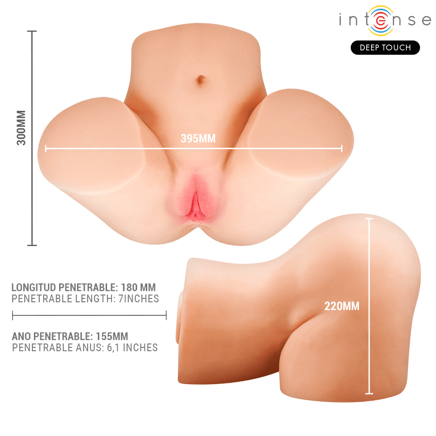 INTENSE DEEP TOUCH - JULIA MASTURBADOR VAGINA CON EFECTO SUCCIÓN, CALOR, VIBRACIÓN Y VOZ CON CONTROL REMOTO 9 KG - OMerotics