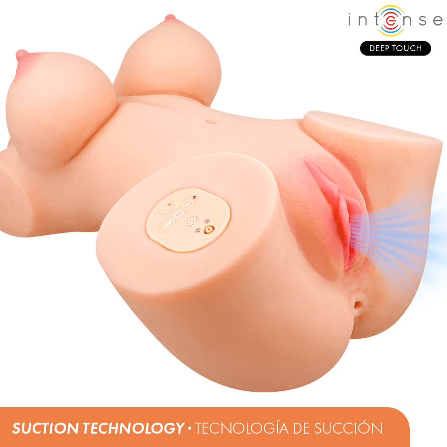 INTENSE DEEP TOUCH - VERO TORSO VAGINA CON EFECTO SUCCIÓN, CALOR, VIBRACIÓN Y VOZ 5.5 KG - OMerotics