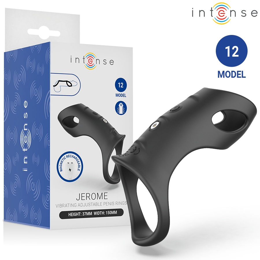 INTENSE - JEROME ANILLO VIBRADOR AJUSTABLE MODELO 12 - OMerotics