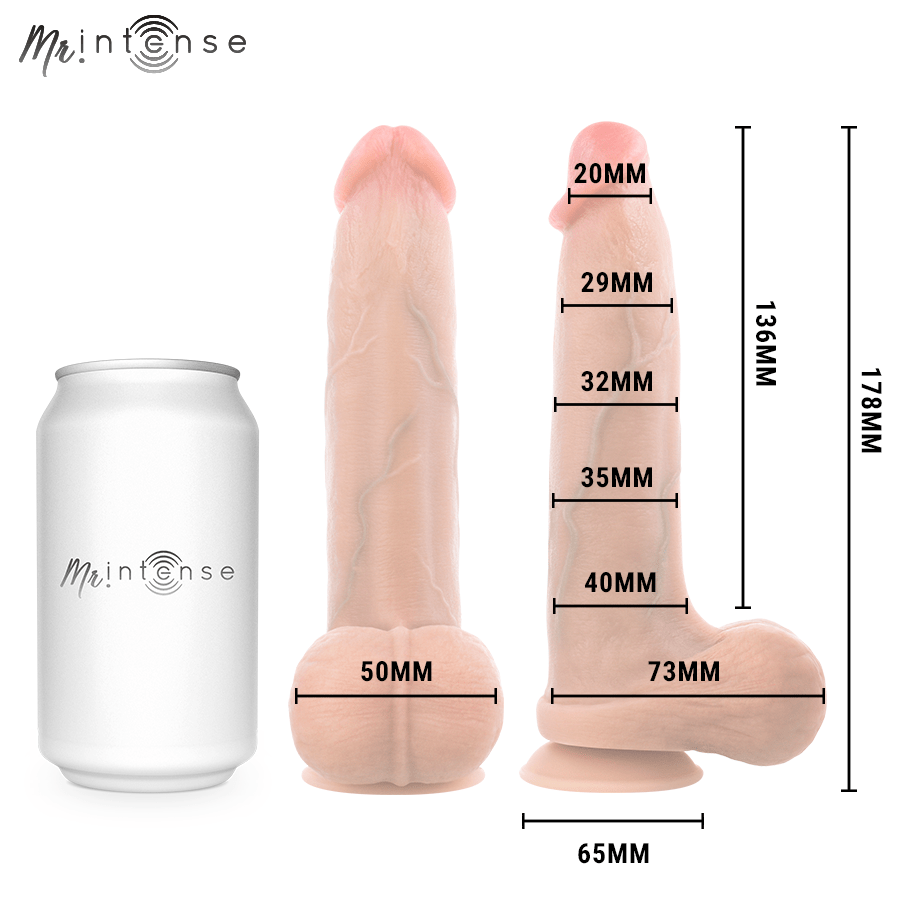 MR INTENSE - BRUCE S DILDO SILICONA 17.8 CM -Ø- 4 CM - OMerotics