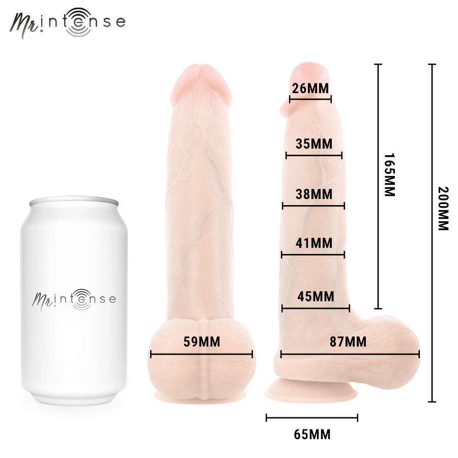 MR INTENSE - BRUCE M DILDO SILICONA 20 CM -Ø- 4.5 CM - OMerotics