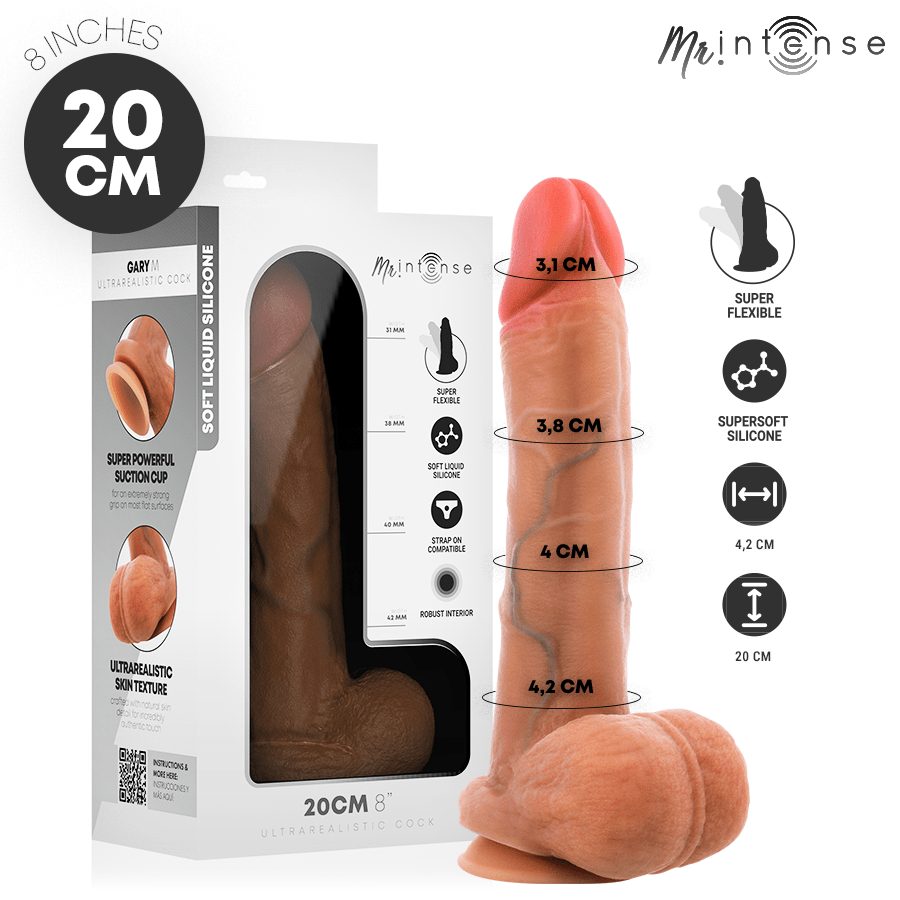 MR INTENSE - GARY M DILDO 20 CM -Ø- 4.2 CM - OMerotics