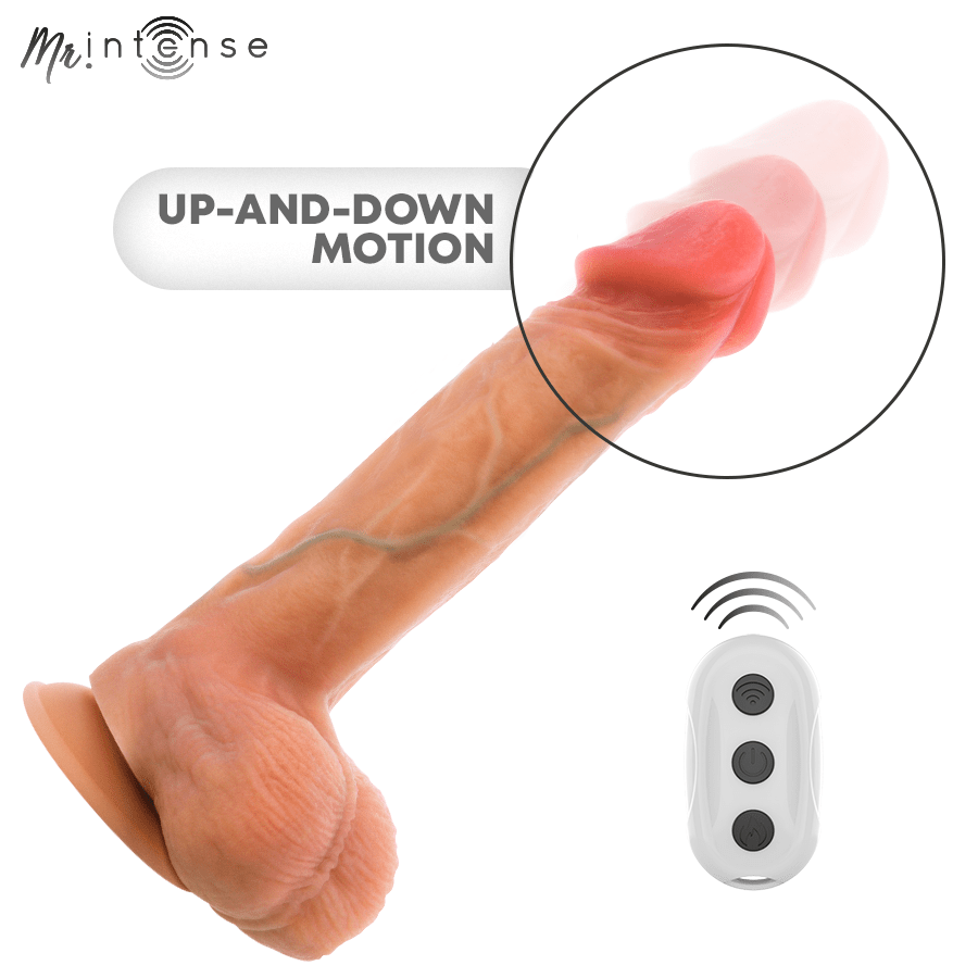 MR INTENSE - LOGAN DILDO VIBRADOR CON EFECTO CALOR Y CONTROL REMOTO 20 CM -Ø- 4.1 CM - OMerotics