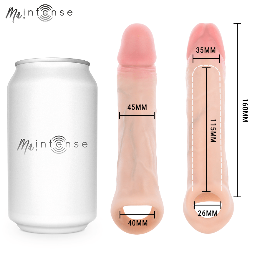 MR INTENSE - SIMON L FUNDA PARA PENE SILICONA 16 CM -Ø- 4.5 CM - OMerotics