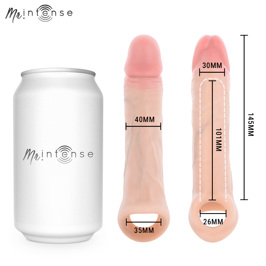 MR INTENSE - ARNOLD M VIBRADOR FUNDA PENE SILICONA CONTROL REMOTO 14.5 CM -Ø- 4 CM - OMerotics