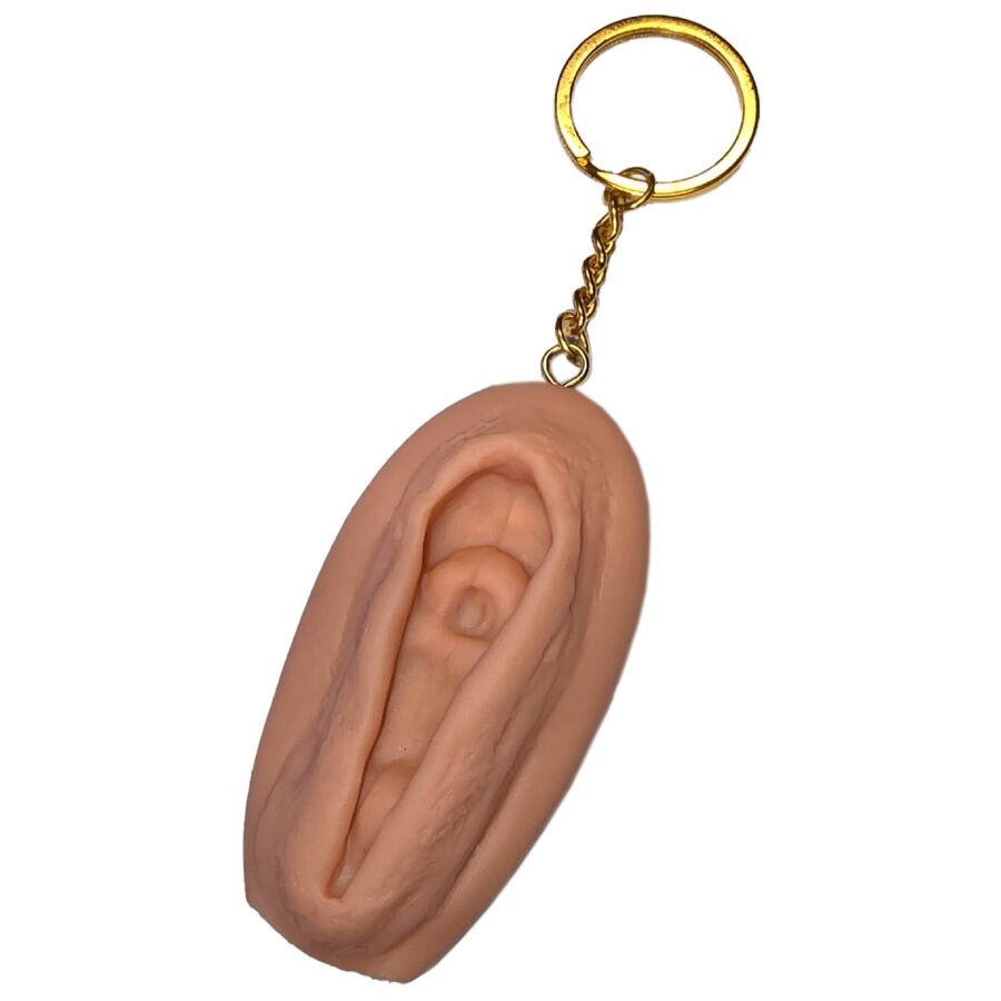 DIABLO PICANTE - LLAVERO DE VAGINA TONO CLARO - OMerotics