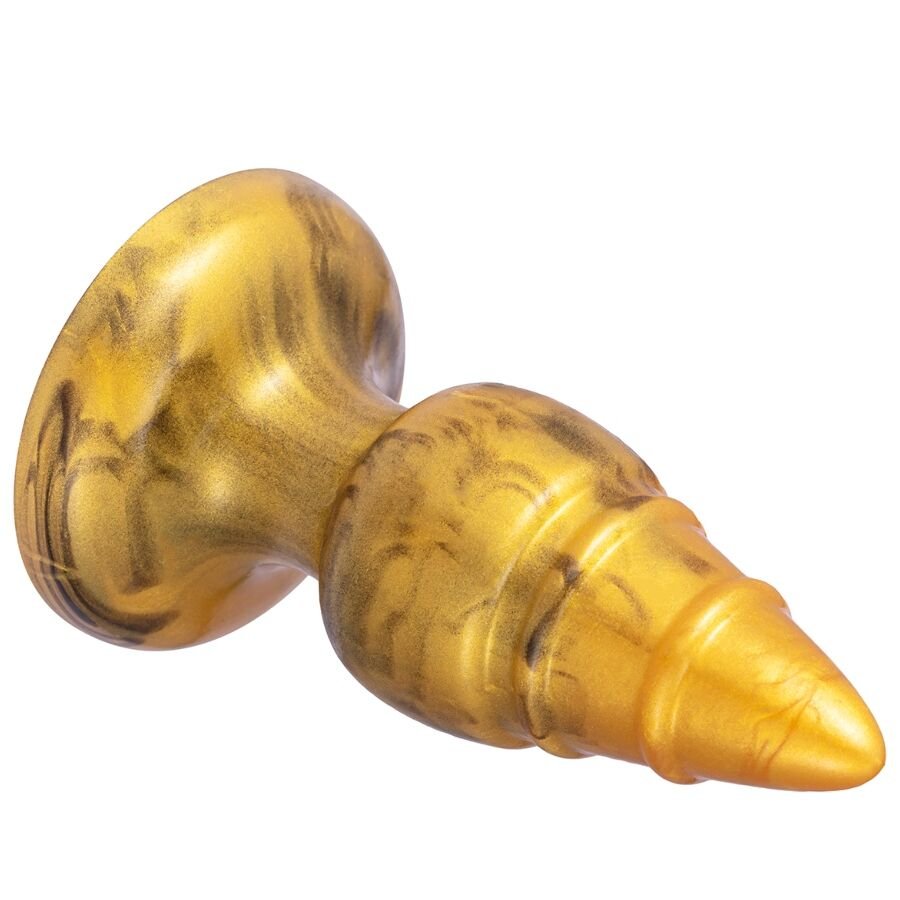 SILEXD - GOLDY PLUG ANAL FANTASY SILICONA LIQUIDA TERMOREACTIVO ORO 9.2 CM - OMerotics