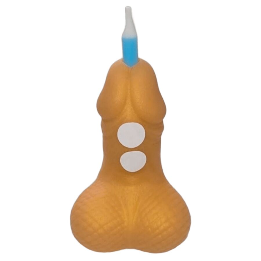 DIABLO PICANTE - PENE VELA NÚMERO CUMPLEAÑOS DORADO - OMerotics