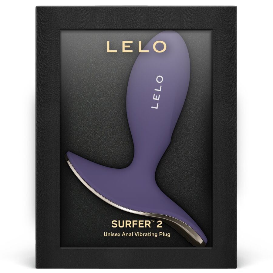 LELO - SURFER 2 PLUG ANAL VIBRADOR UNISEX MORADO - OMerotics