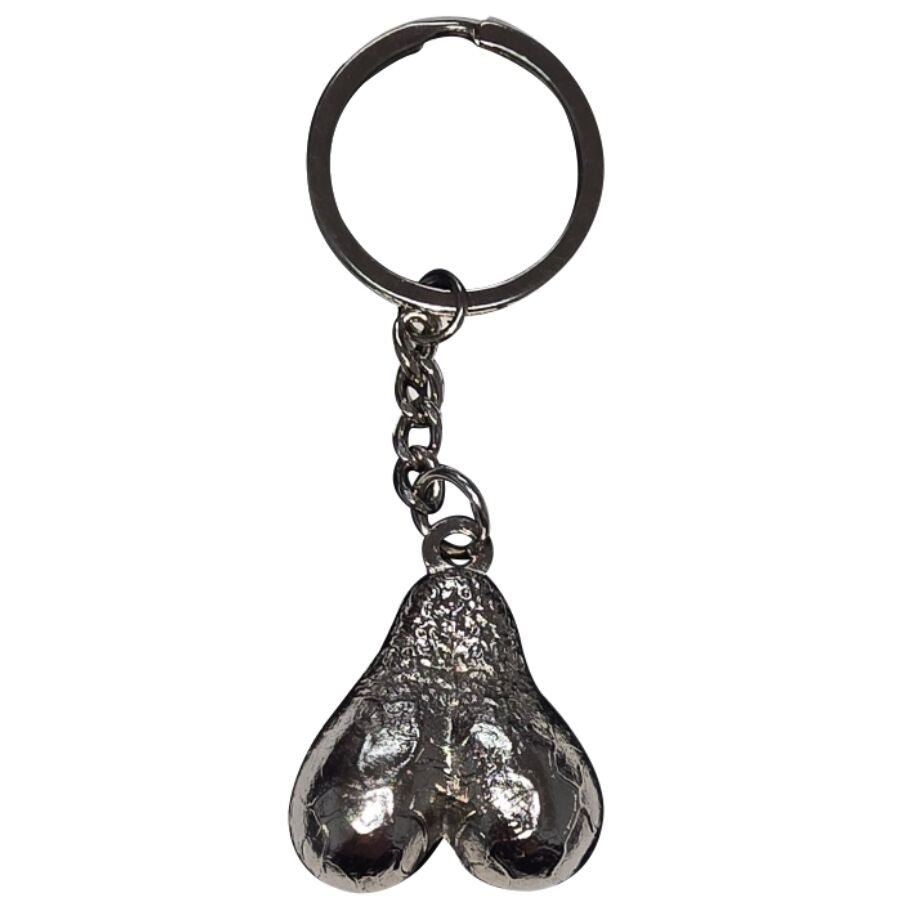 DIABLO PICANTE - LLAVERO METAL HUEVOS PLATA - OMerotics