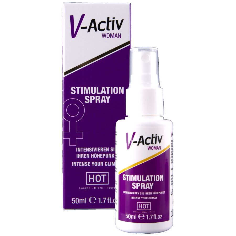 HOT - V-ACTIV SPRAY ESTIMULANTE PARA MUJER 50 ML - OMerotics