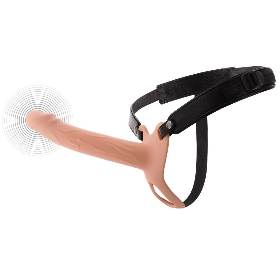 HIDDEN DESIRE - INFERNO STRAP-ON FUNDA PARA PENE CON VIBRACIÓN 20 CM - OMerotics